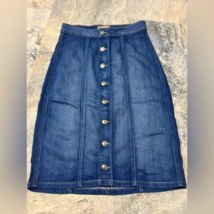 Guess Blue Denim A-Line Skirt